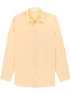 logo-embroidered cotton shirt