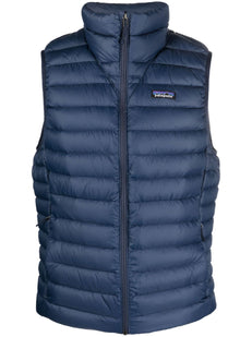 logo-patch feather-down gilet