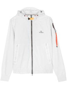 Trident cotton-blend zipped hoodie